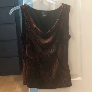 Fall colors sleeveless top